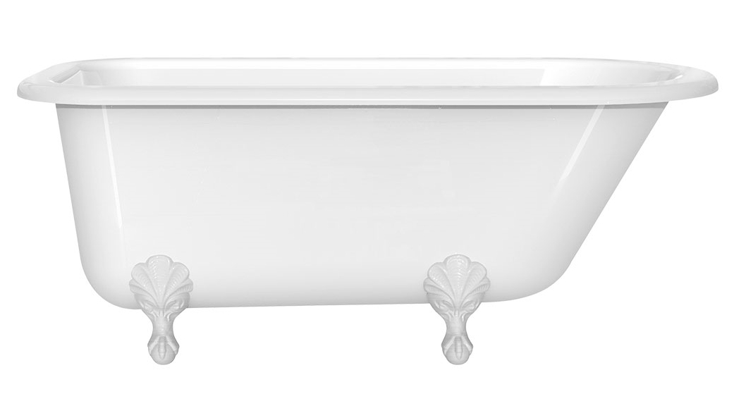 Victoria & Albert Hampshire 1500 Freestanding Bath with Satin White Feet