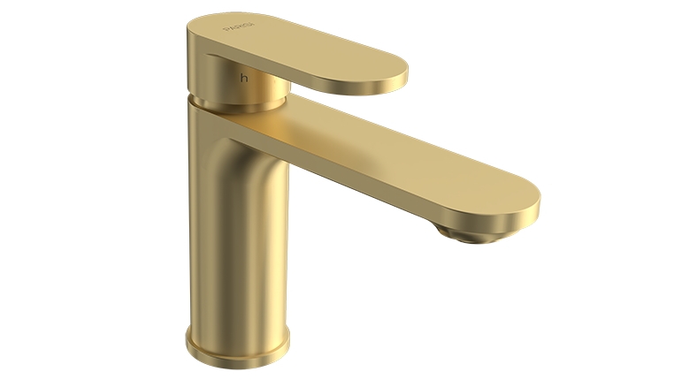 Parisi ABC II Basin Mixer - Brushed Brass
