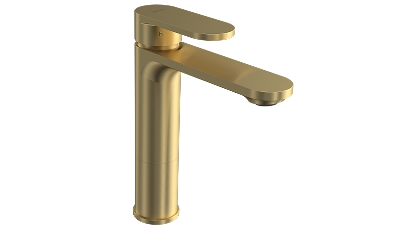 Parisi ABC II Mid Basin Mixer - Brushed Brass