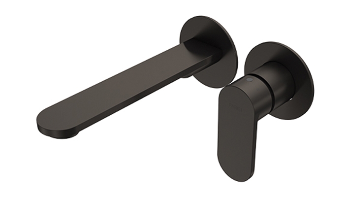 Parisi ABC II Wall Mixer with 190mm Spout & Individual Flanges - Fucile