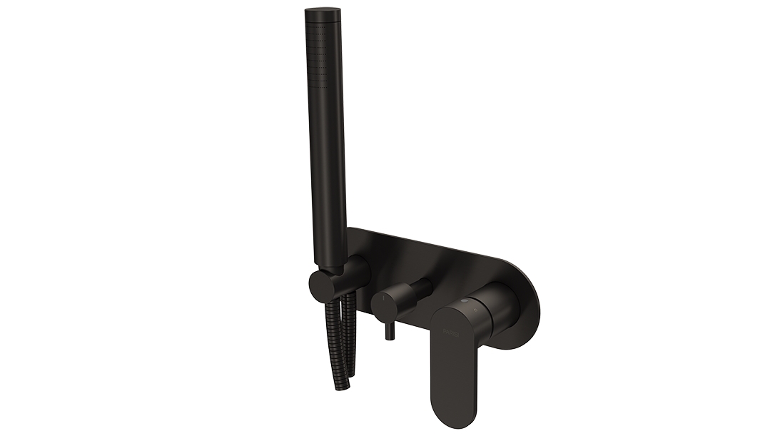 Parisi ABC II Wall Mixer with 2 Way Diverter and Hand Shower - Fucile