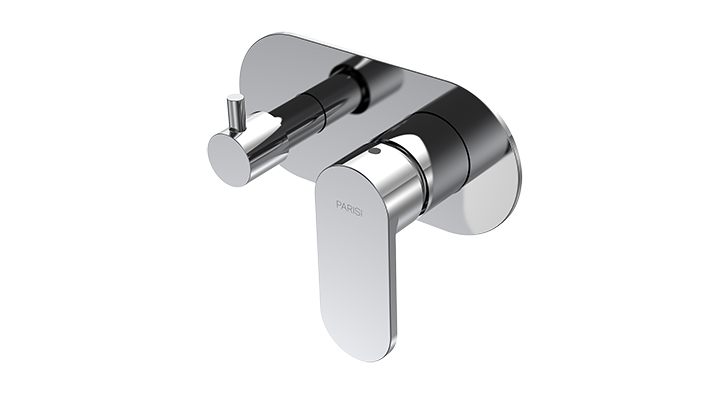 Parisi ABC II Wall Mixer with 2 Way Diverter - Chrome