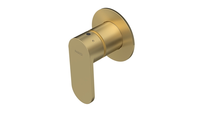 Parisi ABC II Wall Mixer - Brushed Brass