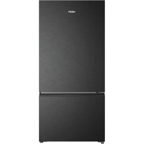 Haier 517L 500 Series 8 Star Energy Bottom Mount Fridge - Black