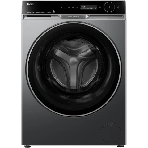 Haier 12kg/8kg 600 Series Combi Front Load Washer Dryer Combo - Black
