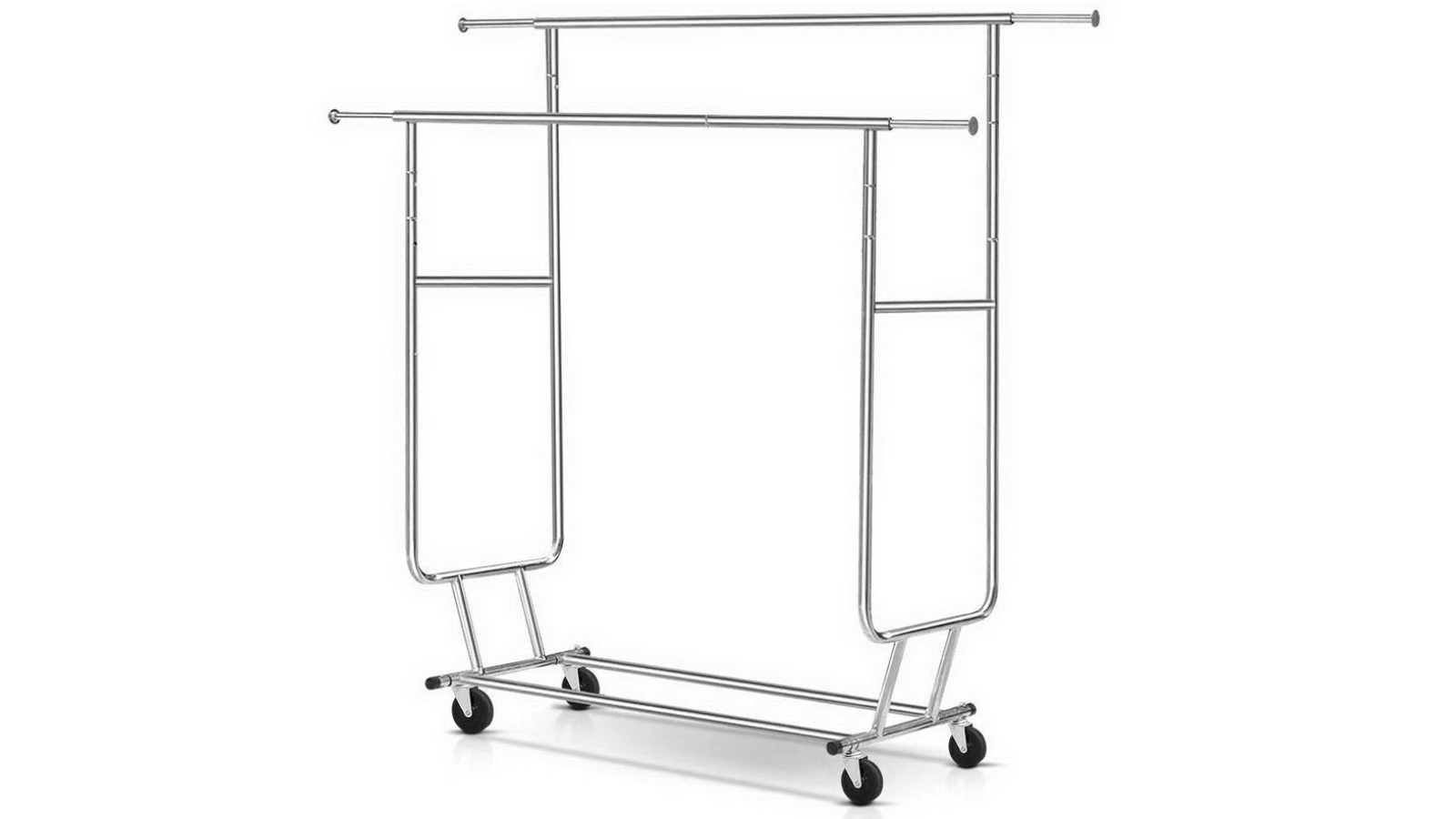 Artiss Clothes Rack Airer Double Rail Coat Stand Adjustable Hanger