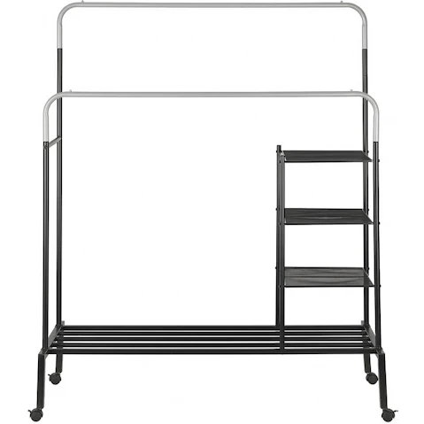 Artiss 4-in-1 Adjustable Double Rod Airer Rail Clothes Rack Stand