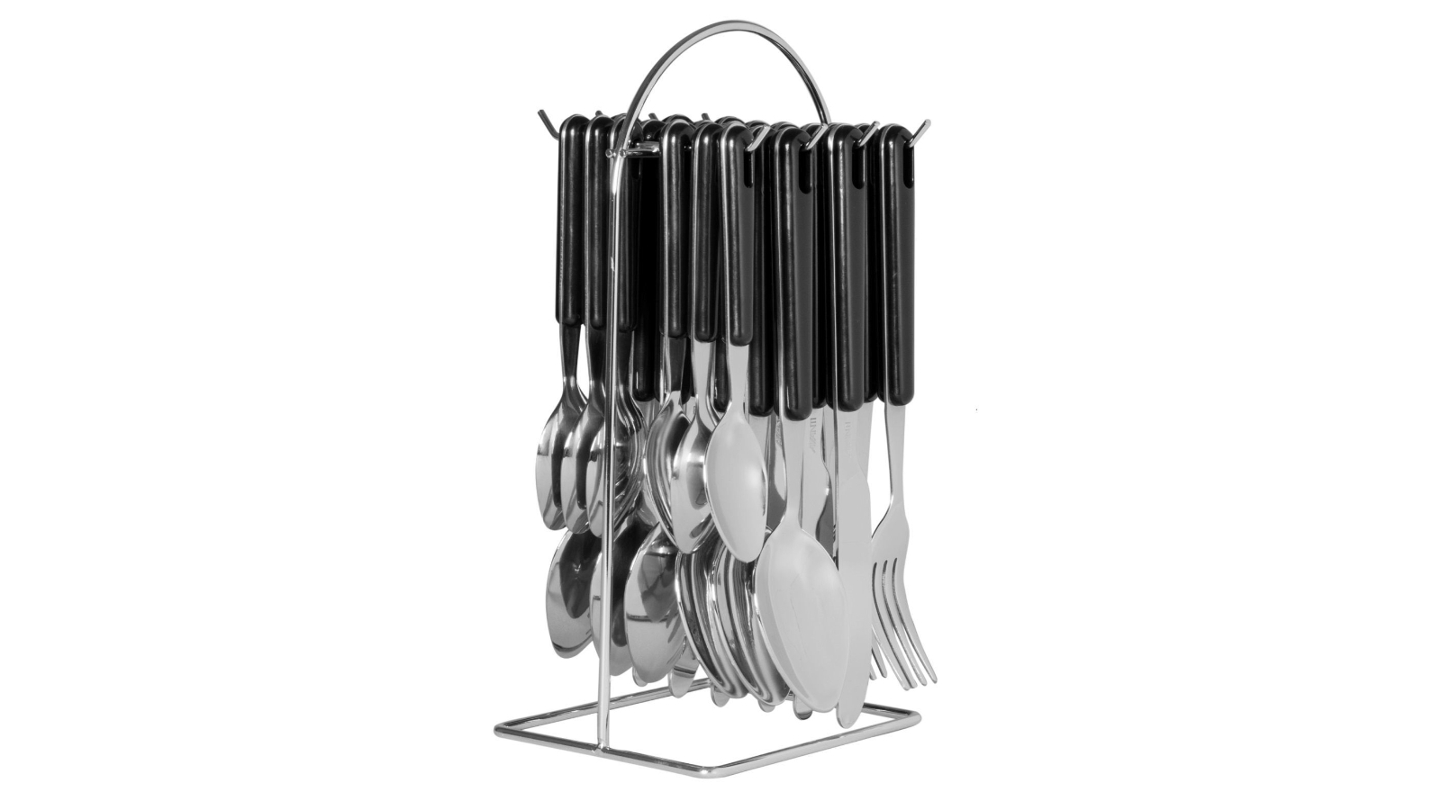 Avanti 24 Piece Hanging Cutlery Set Black Harvey Norman