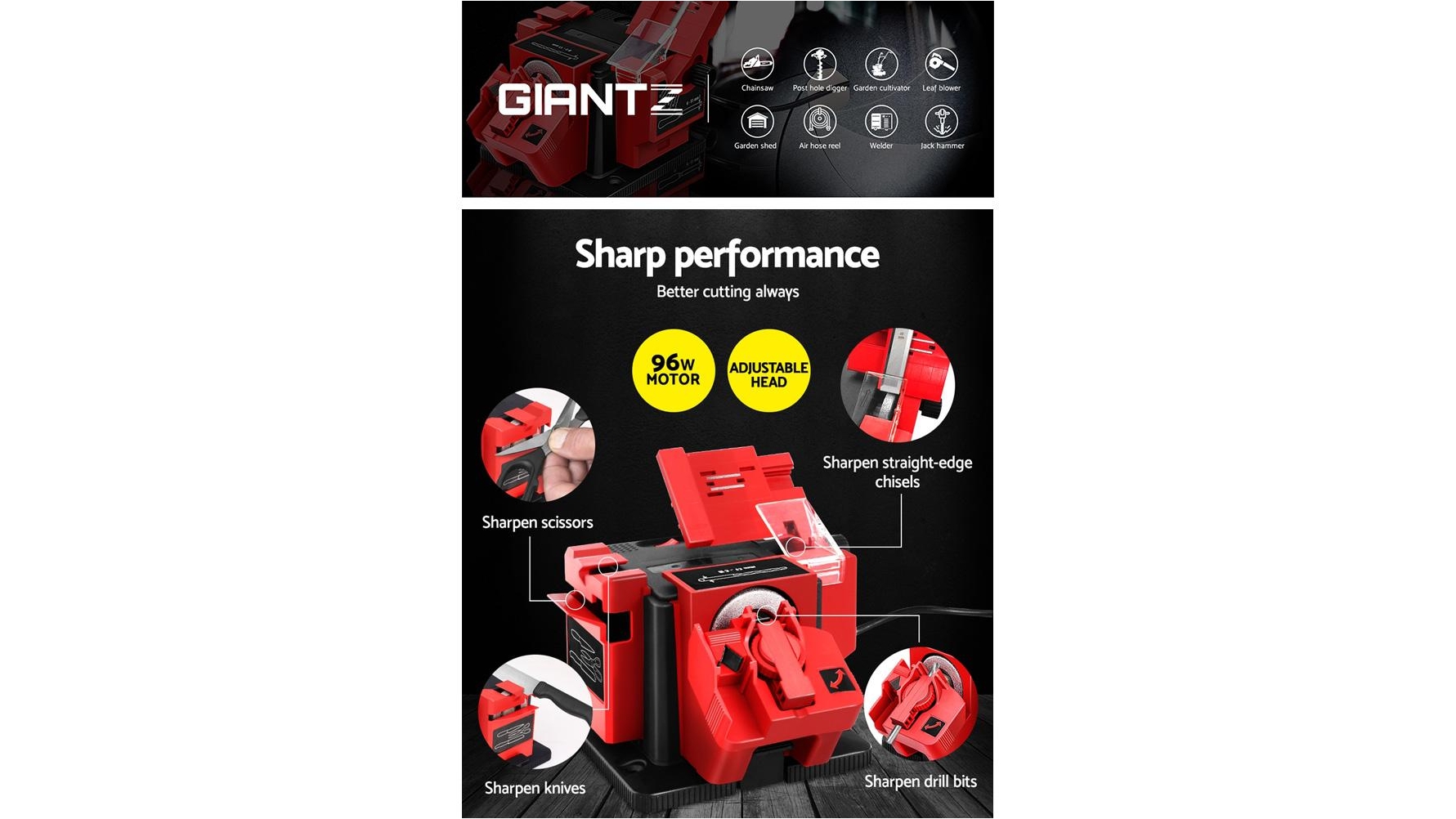 GIANTZ Electric Multi Tool Sharpener Function Drill Bit Knife