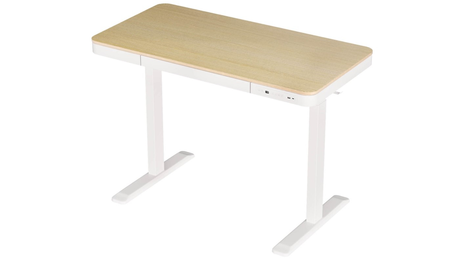 Artiss 120 x 60cm Electric Drawer Standing Desk - Oak