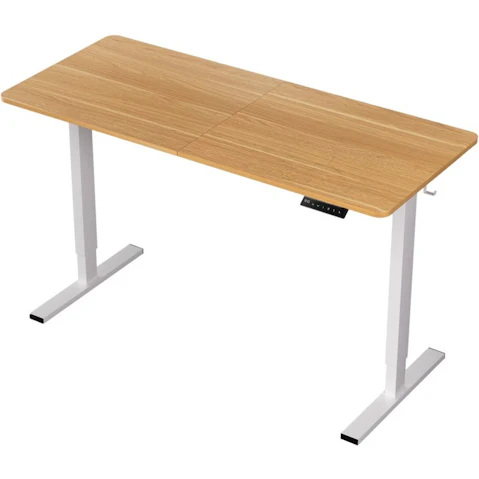 Artiss 140cm Height Adjustable Standing Office Desk - Oak