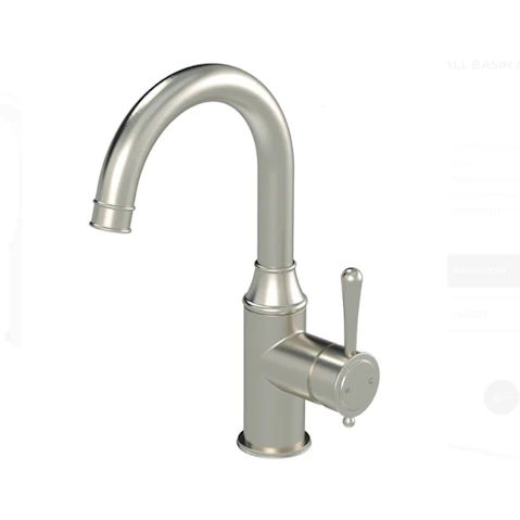 Meir Harrington Tall Basin Mixer - Brushed Nickel