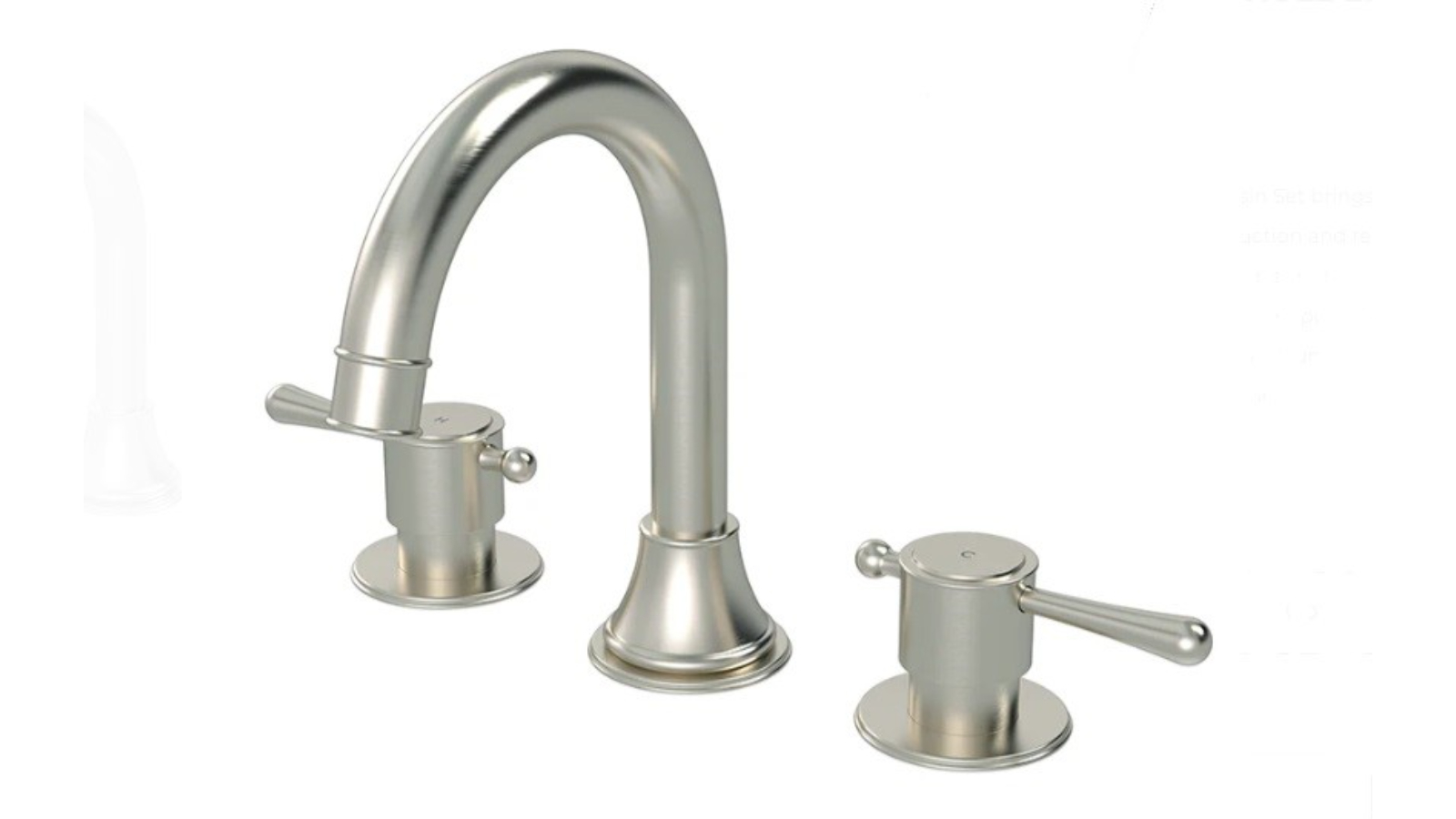 Meir Harrington 3-Hole Basin Set - Brushed Nickel