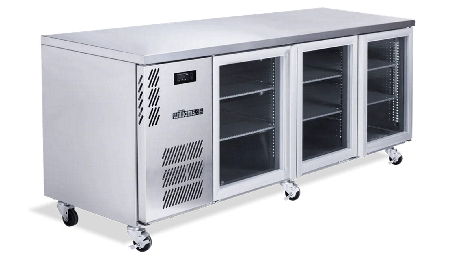 Williams Boronia Three Door Stainless Steel Under Counter Display Refrigerator
