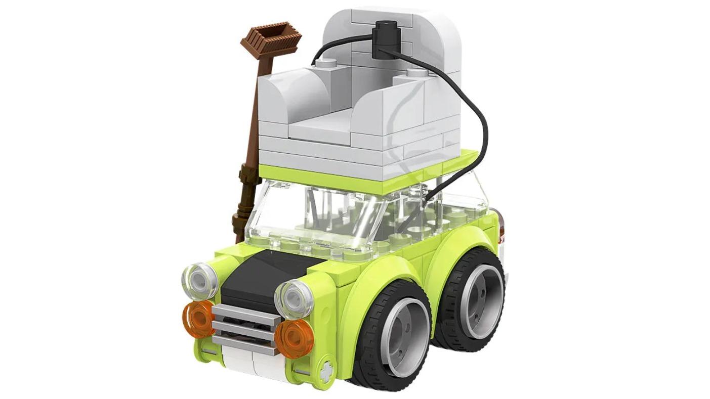 NNEOBA 87 Piece Mr. Beans Mini Car Roof Toy - Green