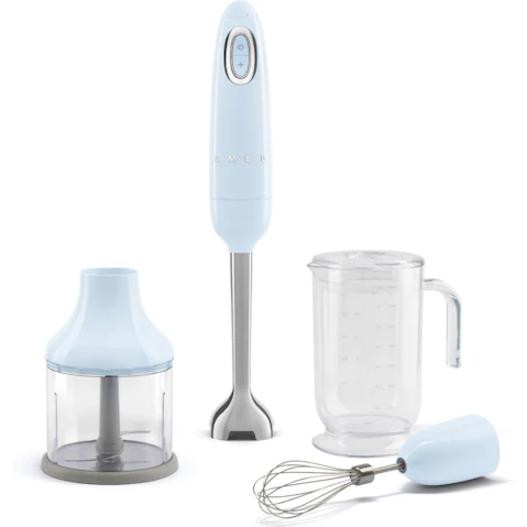 Smeg 50's Style Retro Hand Blender - Pastel Blue