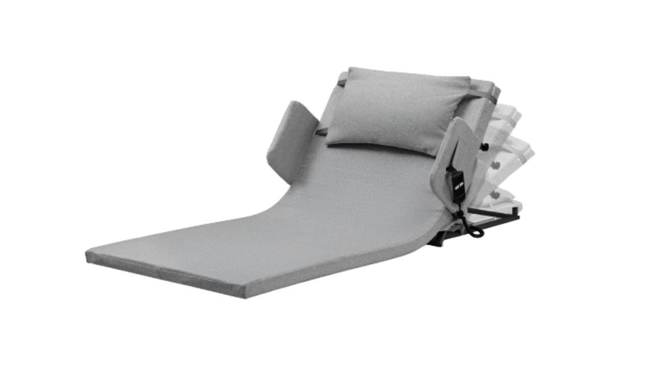 Equipmed Back Support Full Length Electric Bed with Remote Control - Grey