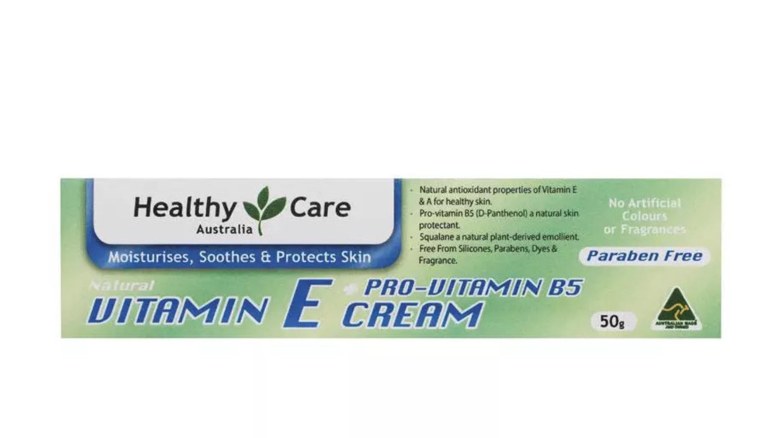 Healthy Care 50g Vitamin E and Pro Vitamin B5 Cream