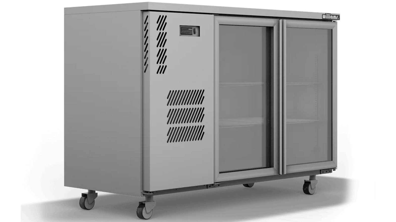 Williams Cameo Two Door Stainless Steel Under Counter Display Refrigerator