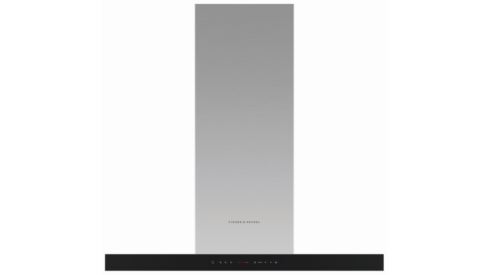 Fisher & Paykel 90cm Series 7 Box Chimney Wall Rangehood - Steel Glass