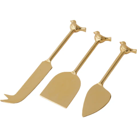 Pilbeam Living Bird Cheese Knives - 3 Piece