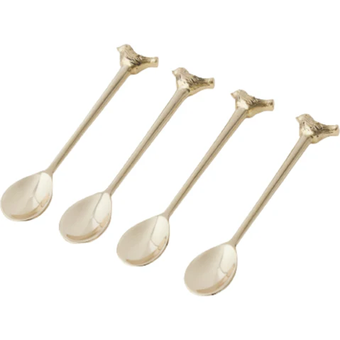 Pilbeam Living Bird Cocktail Spoons - 4 Piece
