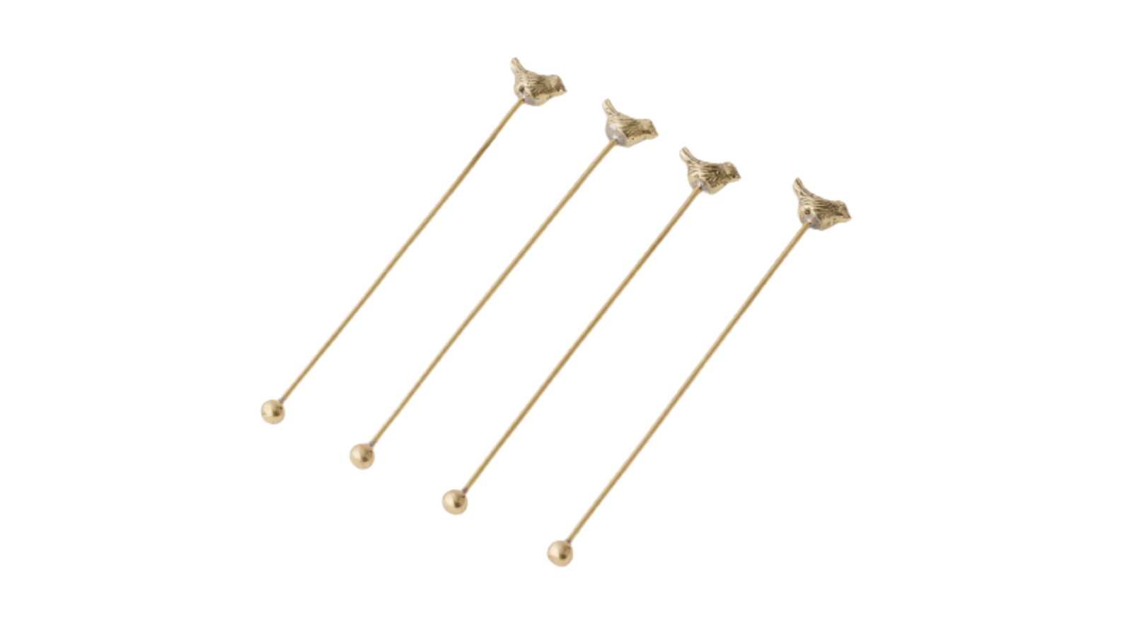 Pilbeam Living Bird Cocktail Stirrer - 4 Piece