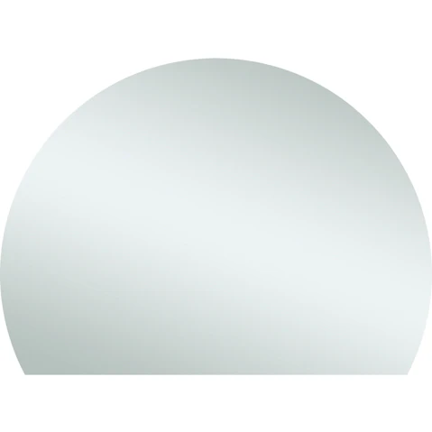 Thermogroup Hamilton D-Shaped 1500mm Hangers Fixing Polished Edge Mirror with Demister