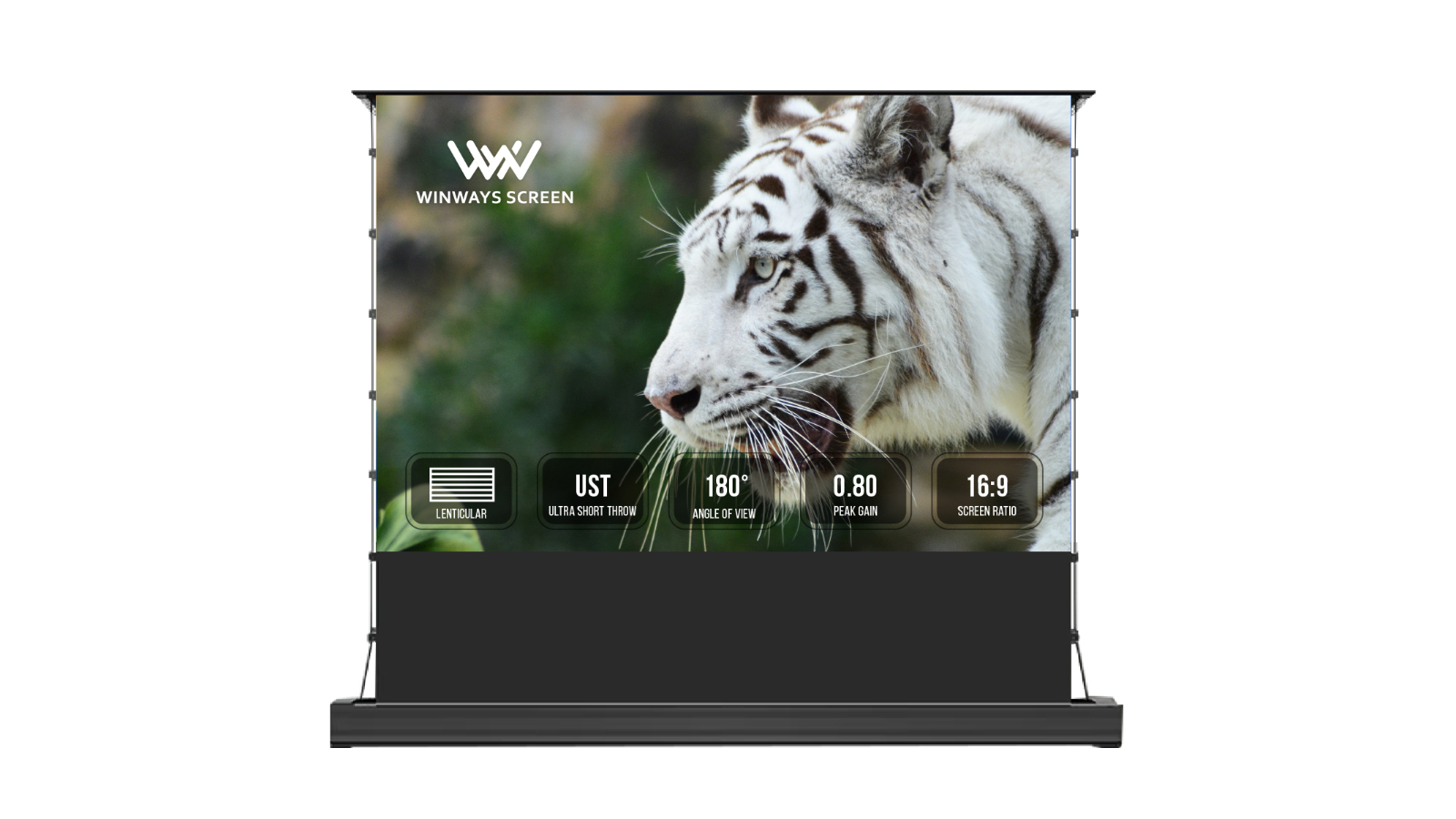 Winways UST Throw ALR Electric Lenticular Floor Rising Screen
