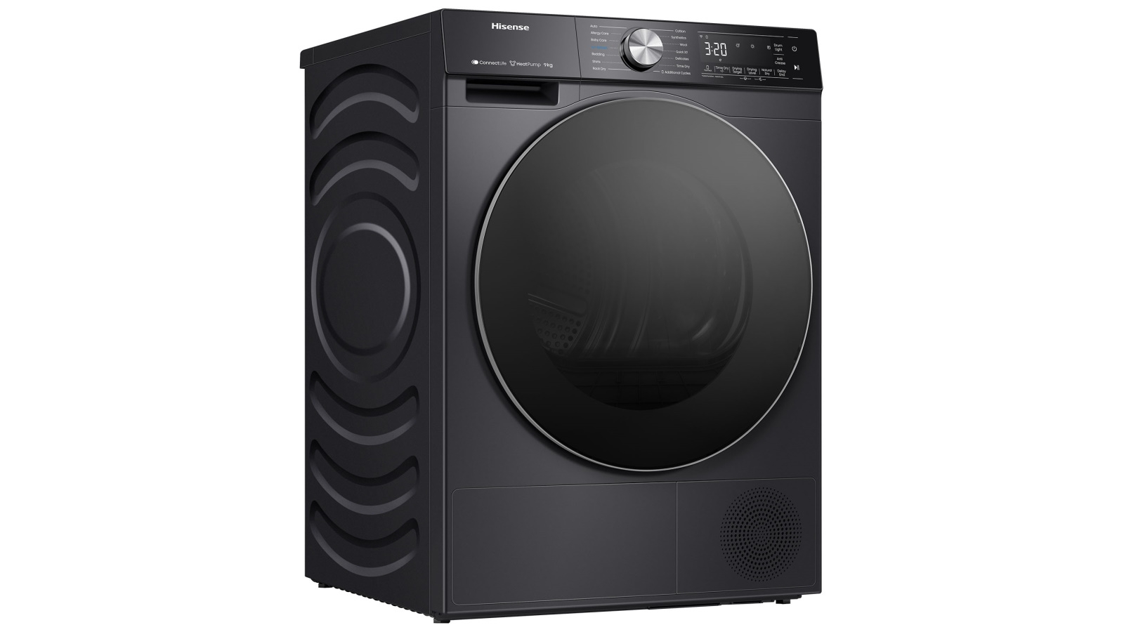 Hisense 9kg Heat Pump Dryer Black Harvey Norman