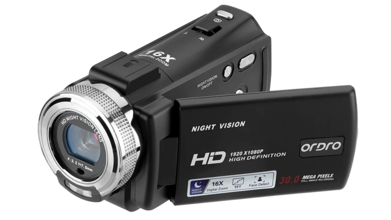 Ordro HDR-V12 1080P Video Camera Camcorder