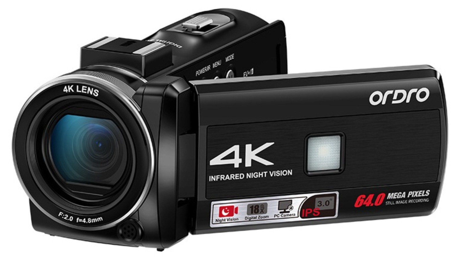 Ordro HDR-Z36 4K Digital Video Camera Camcorder