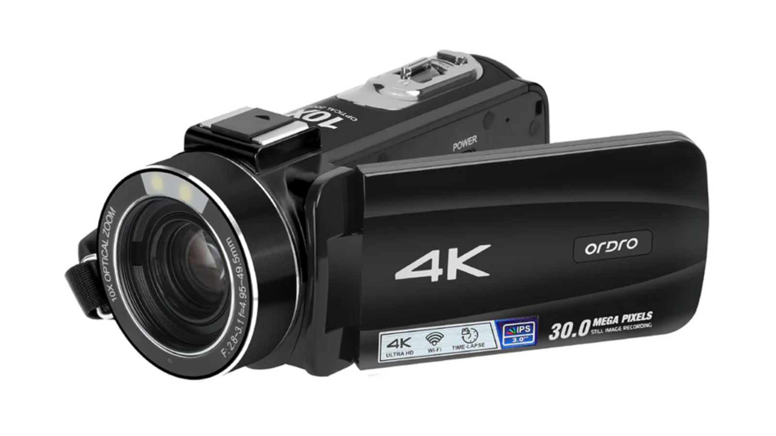 Ordro Z88 4K 10X Optical Zoom Video Camera Camcorder
