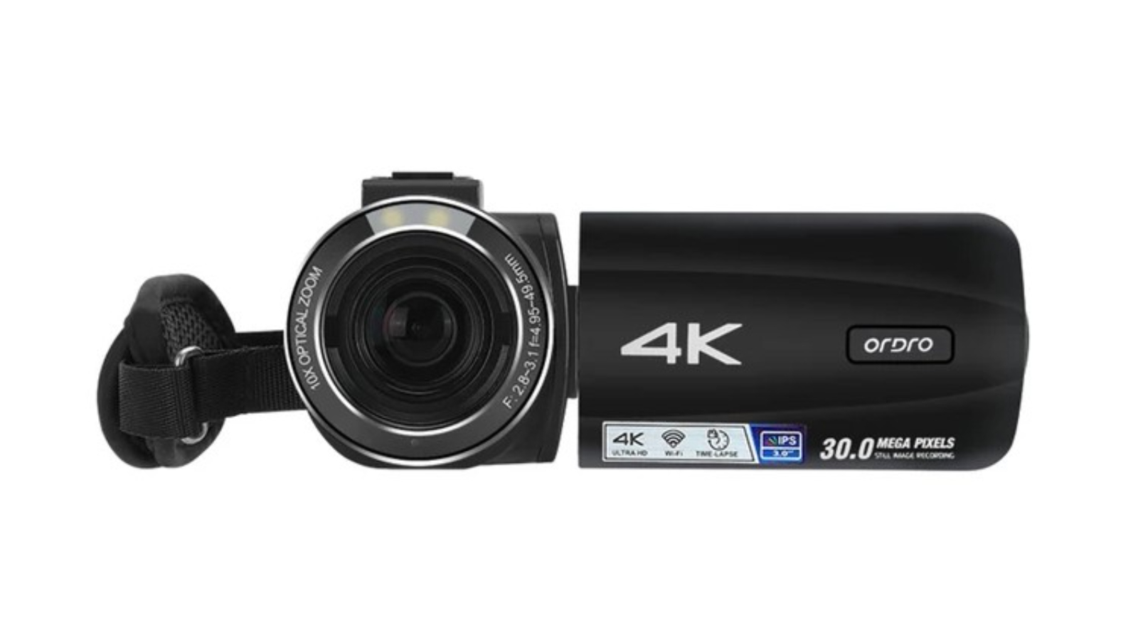 Ordro Z88 4K 10X Optical Zoom Video Camera Camcorder Harvey Norman