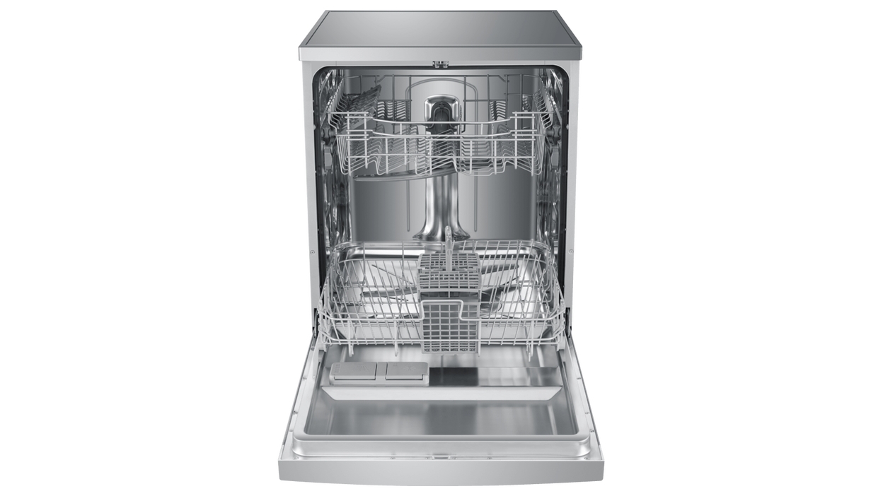 Haier 60cm Freestanding Dishwasher Silver Harvey Norman