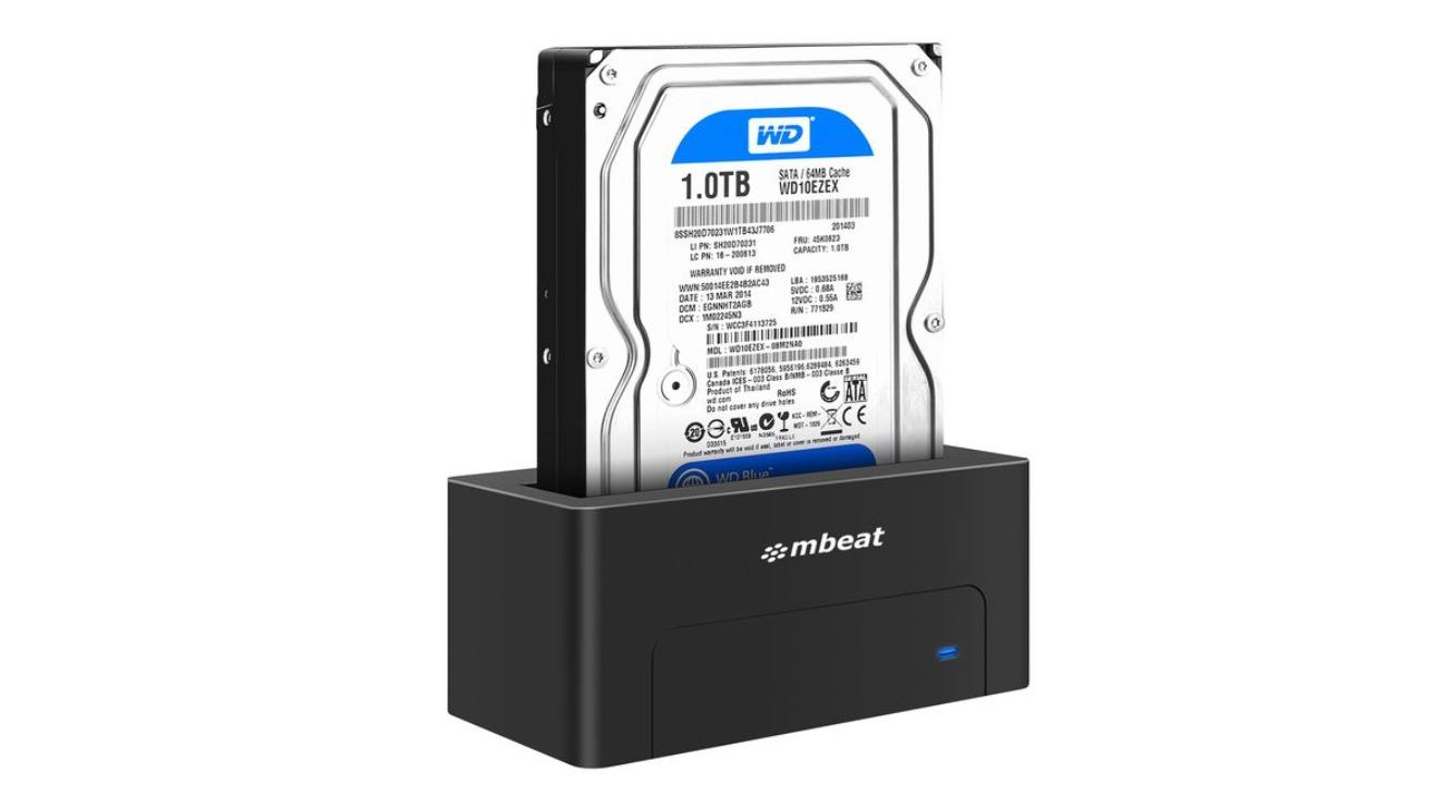 MBeat D1 and SATA HDD Docking Station Black Harvey