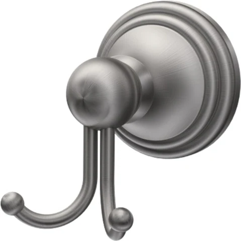 Parisi Hermitage Double Robe Hook - Pewter