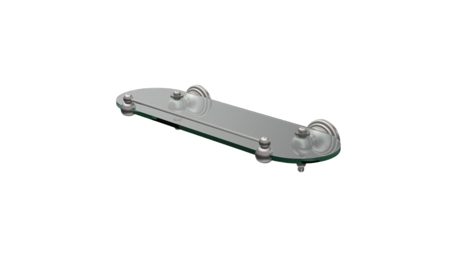 Parisi Hermitage 40mm Glass Shelf - Pewter