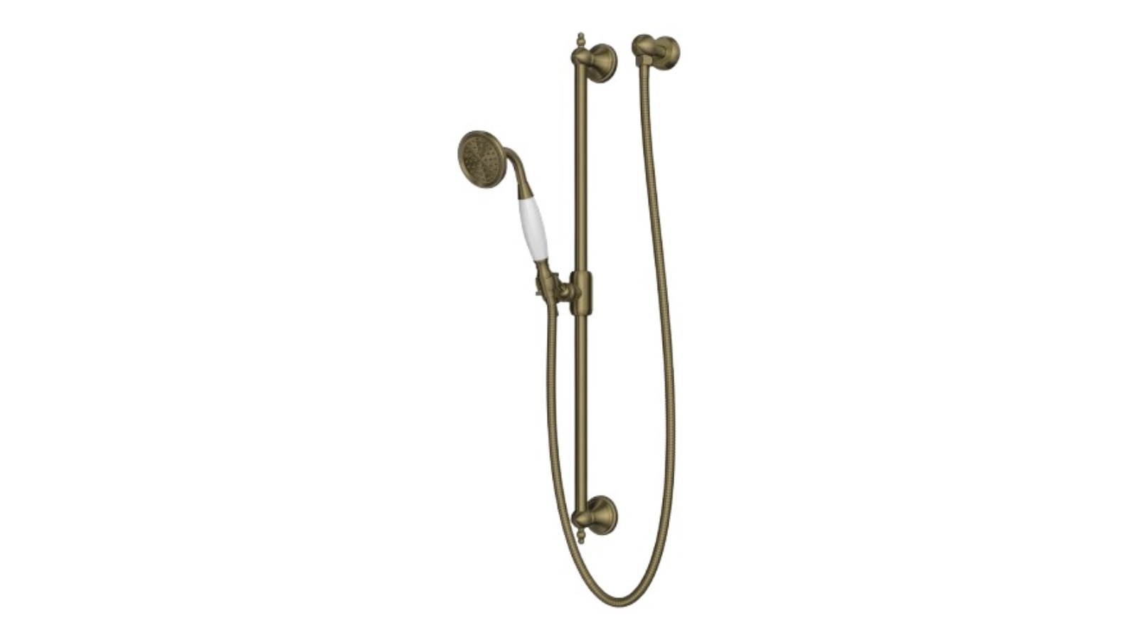 Parisi Hermitage Sliding Rail with Hand Shower - Antique Brass