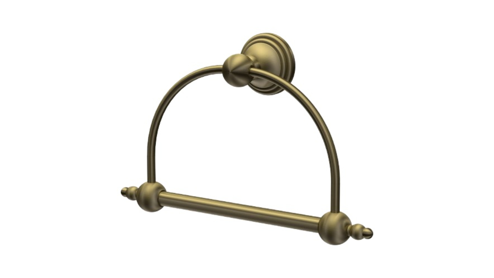 Parisi Hermitage Towel Ring - Antique Brass