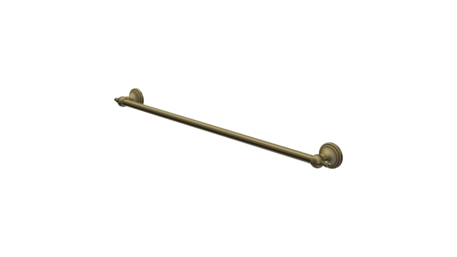 Parisi Hermitage 600mm Towel Rail - Antique Brass