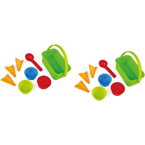 Hape Pack of 2 Kids Ice Cream Shop Activity Learning Play Toy