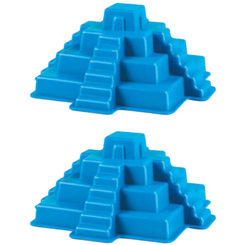 Hape 2 Piece Kids Mayan Pyramid Sand Mould Toy
