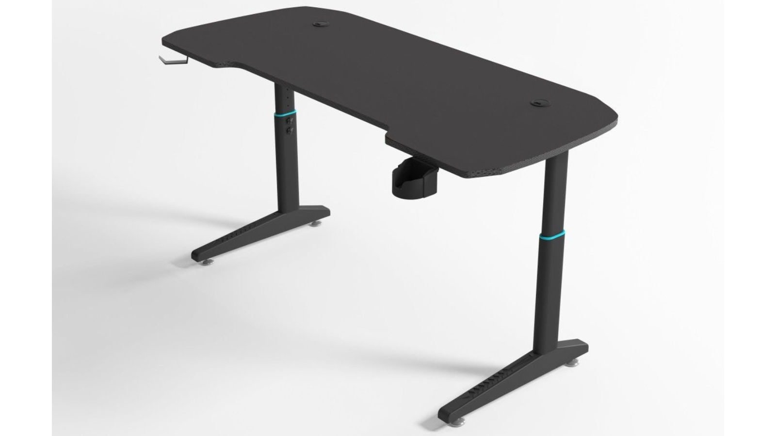 Amazingooh Height Adjustable Gaming Desk with RGB Led Lights - 120cm