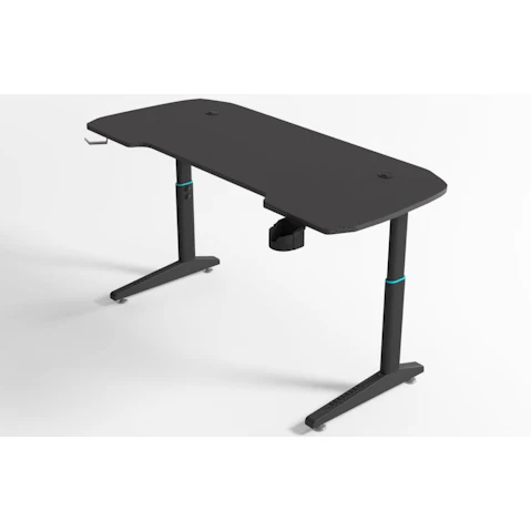 Amazingooh Height Adjustable Gaming Desk with RGB Led Lights - 140cm