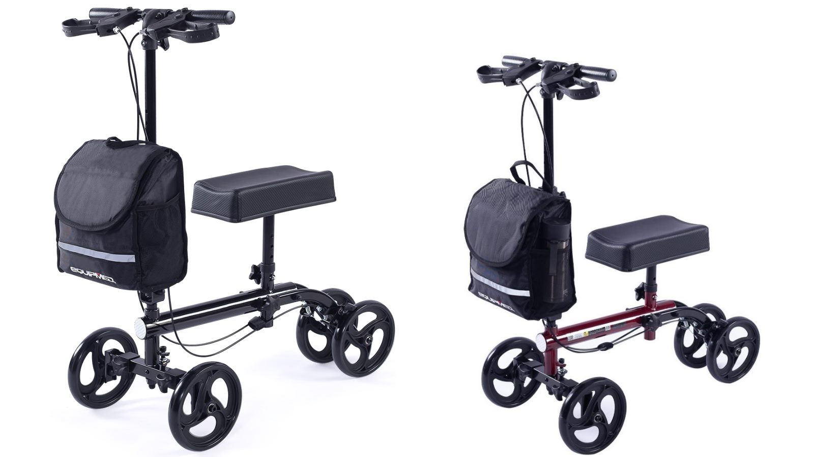 Equipmed Knee Scooter Walker with Bag