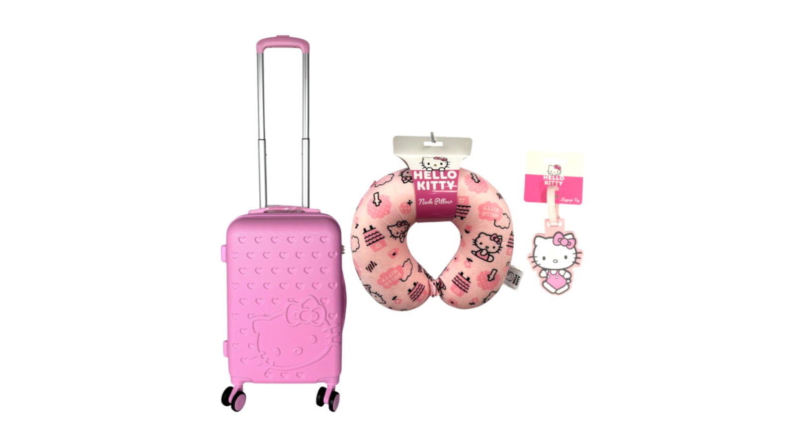 Hello Kitty 3 Piece Travel Set - Multi-Coloured