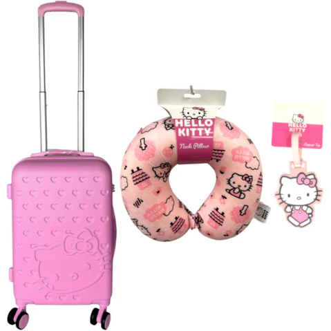 Hello Kitty 3 Piece Travel Set - Multi-Coloured