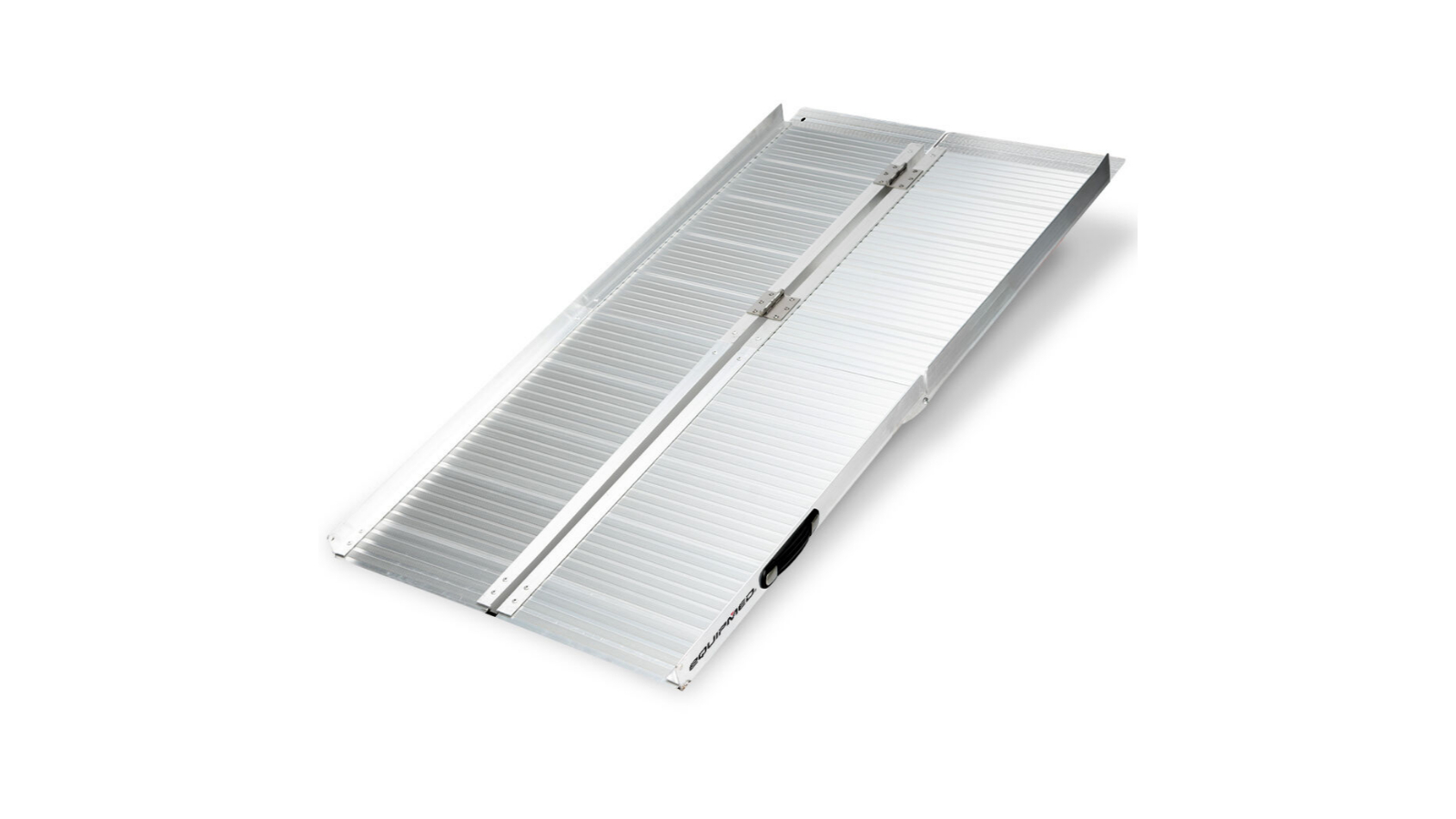Equipmed 152cm Portable Folding Aluminium Access Ramp - Silver