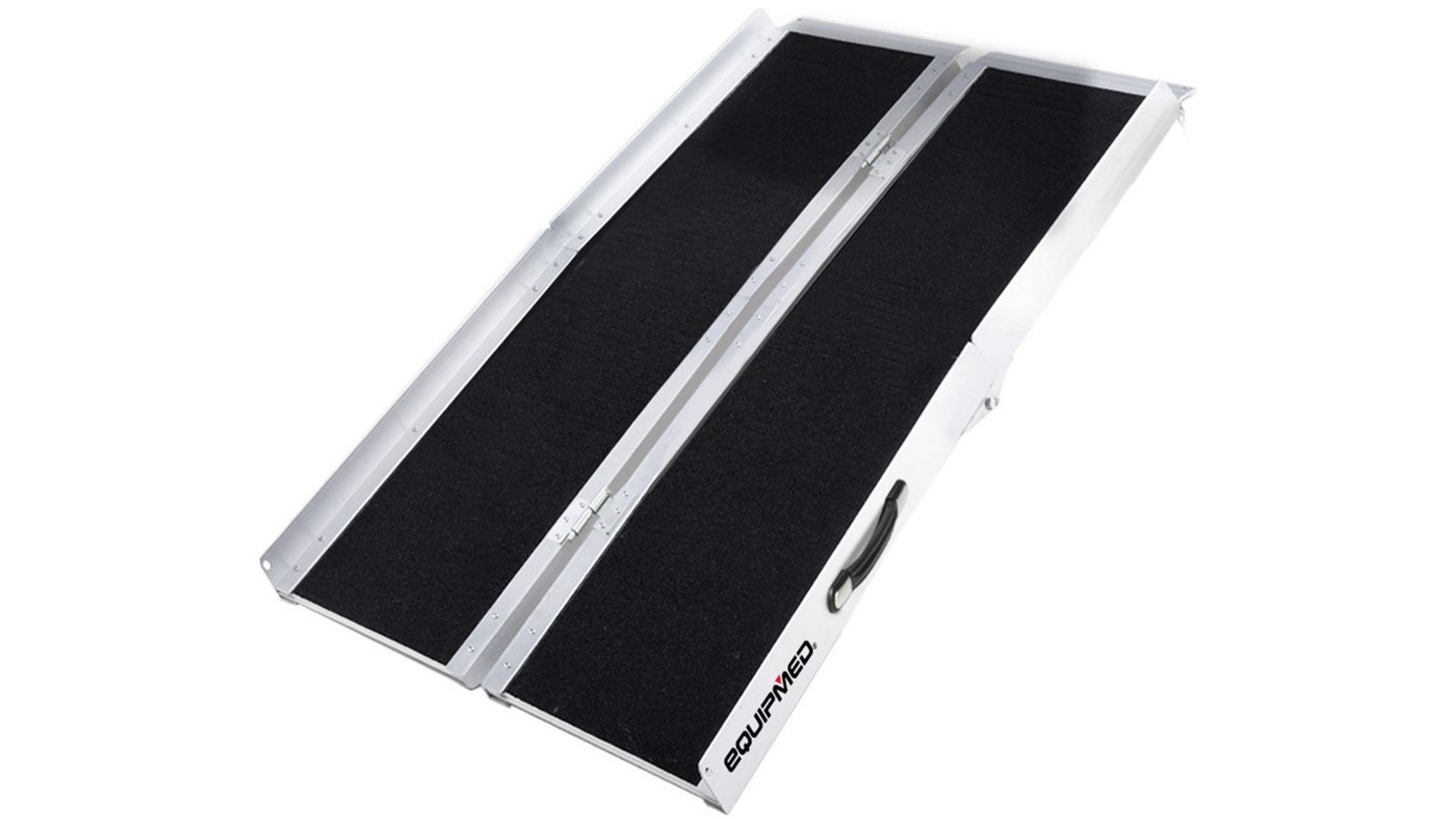 Equipmed 152cm Portable Folding Aluminium Access Ramp - Black